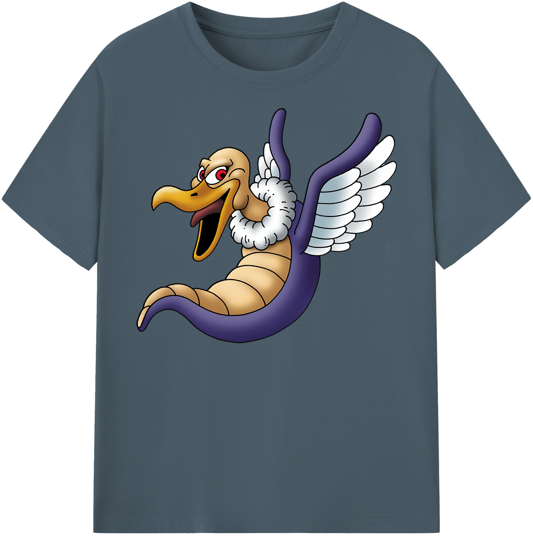 （画像用） ドラゴンクエスト Doragon Kuesuto Dragon Quest 綿100％半袖Tシャツ（フロントプリント）